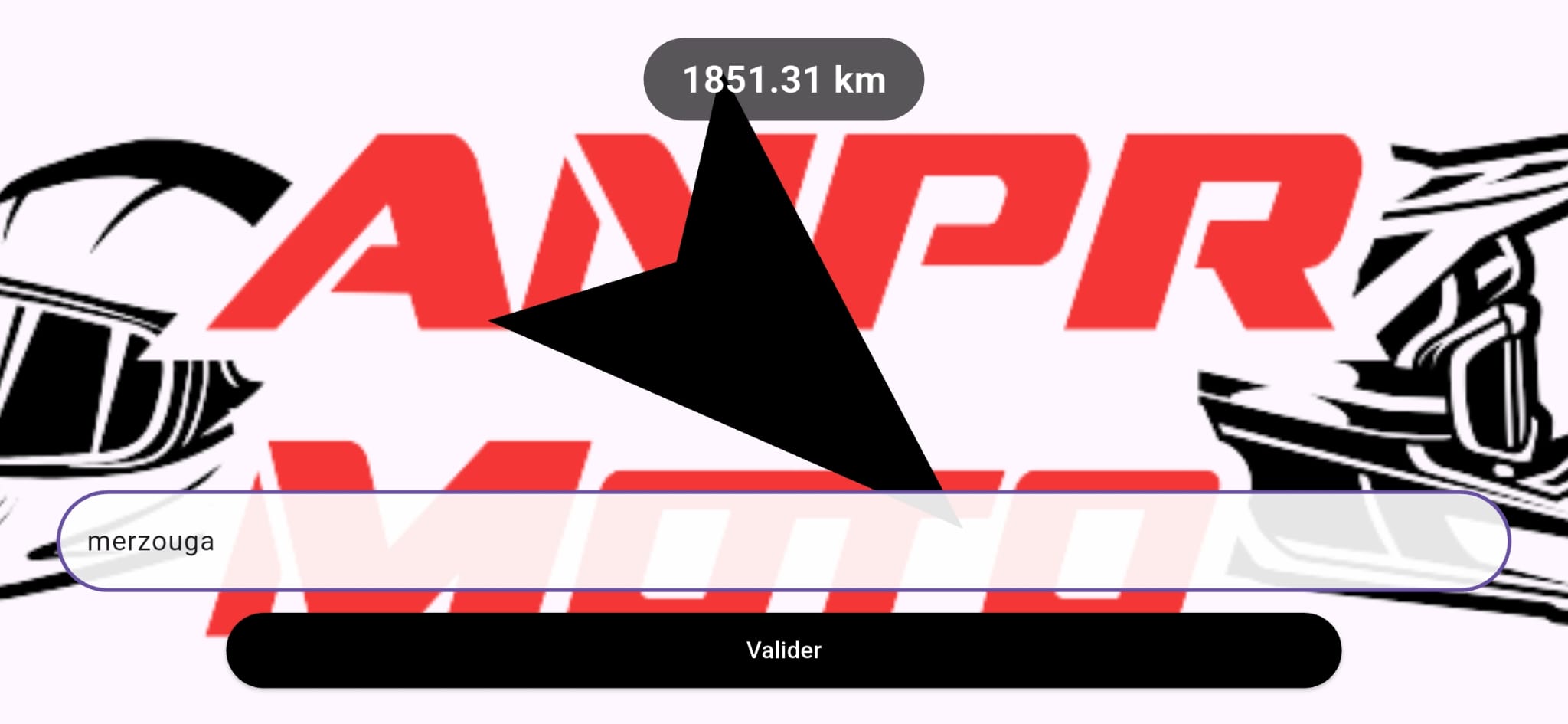 Application ANPR Ride navigation off-road